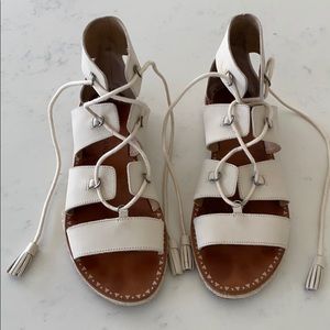 Lucky Brand Cream Lace Sandals